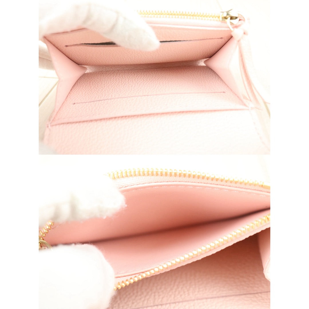 Include Entrupy Certificate of Authenticity｜Very Good ( Rank A)｜LV Monogram Empreinte Portemonnaie Rosalie Wallet Pink  IC Chips Model｜S26060133