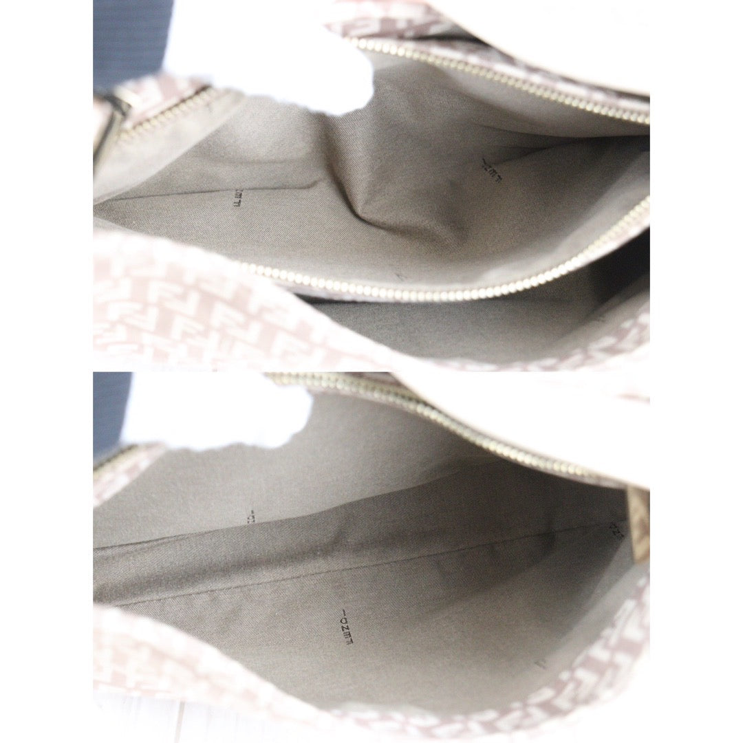 Rank A｜FENDI Zucca Mamma Shoulder Bag Gold Hardware Pink ｜23122114