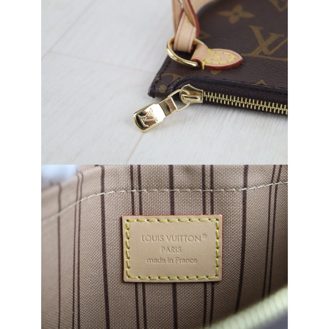 Include Entrupy Certificate of Authenticity｜Very Good ( Rank A)｜ Louis Vuitton Monogram Neverful MM ShoulderBag With Pouch  IC Chips Model｜S26060120