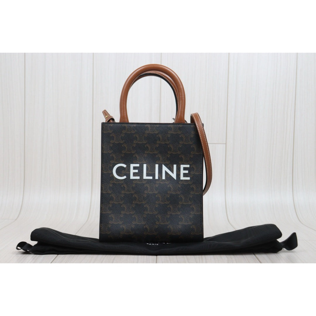 Good ( Rank AB)｜ CELINE Macadam MINI Tote Bag Shoulder Bag ｜W25122605