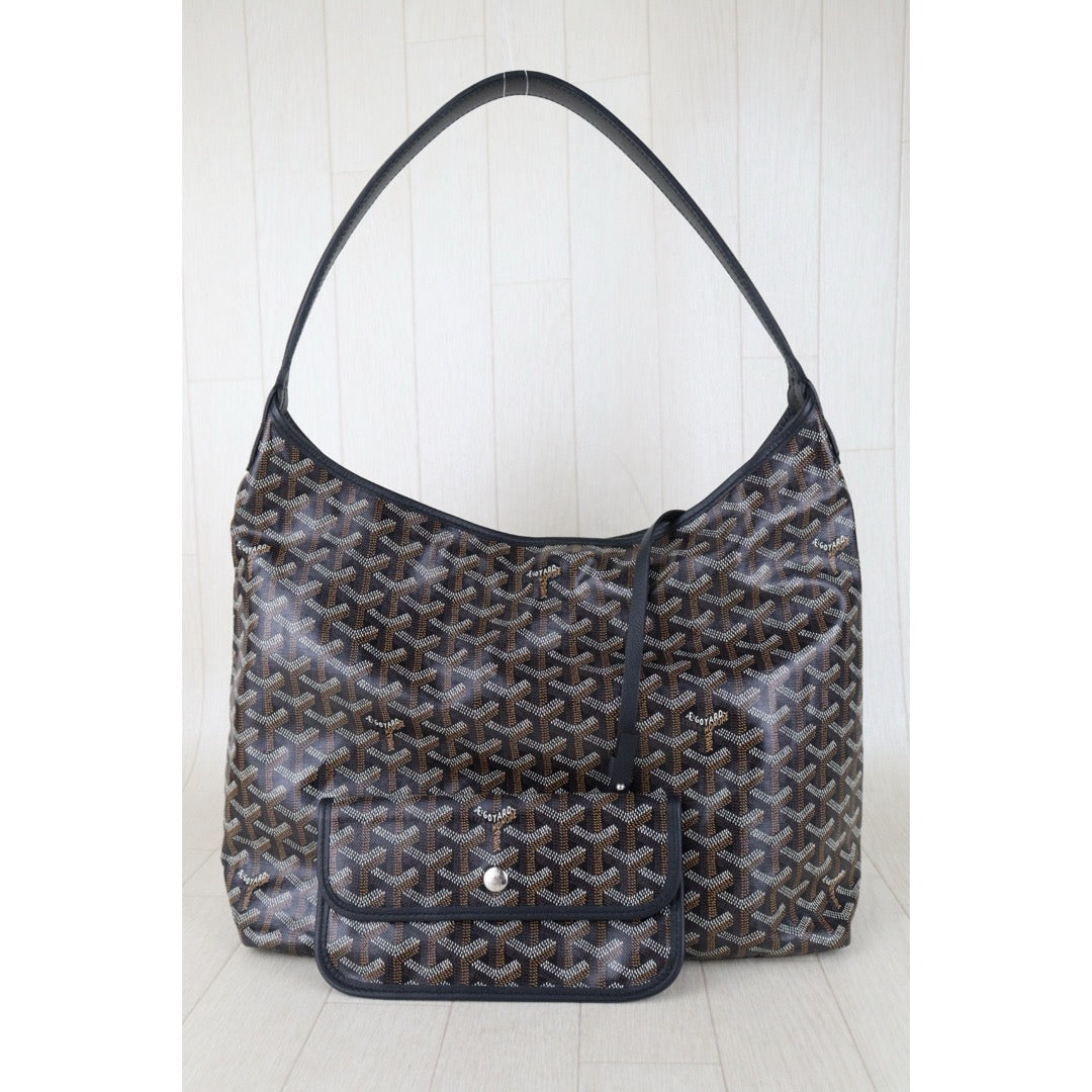 Include Entrupy Certificate of Authenticity｜Very Good ( Rank A)｜ Goyard Boheme Hobo Black｜S26022615