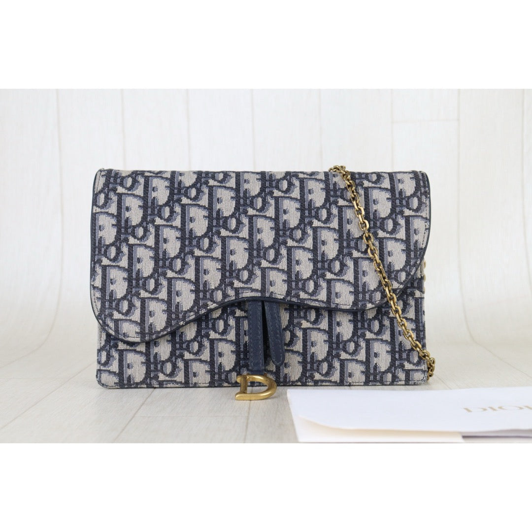 Include Entrupy Certificate of Authenticity｜Good ( Rank AB)｜   Dior Trotter WOC Chain Shoulder Bag ｜S26051302