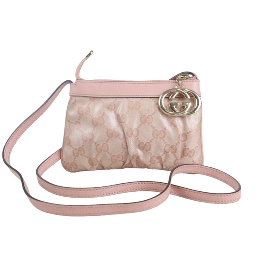 Rank AB ｜ GUCCI Vintage GG Campus Shoulder Bag Pink ｜23060610