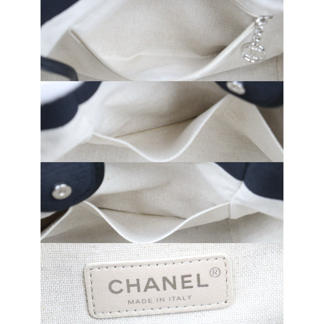 Very Good ( Rank A) ｜CHANEL Canvas Tote Bag Black IC Chips ｜24092005