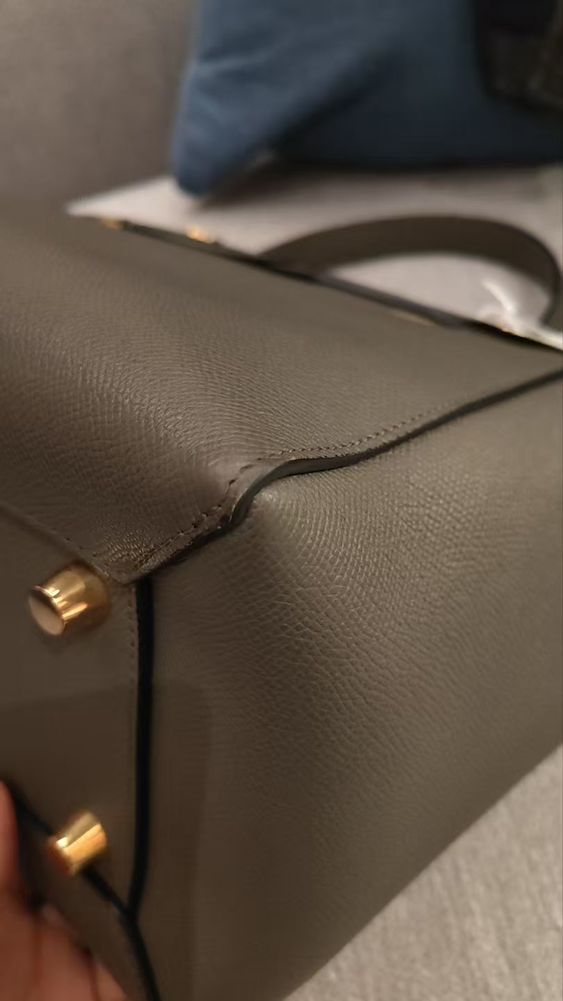 Very Good ( Rank A)｜CELINE Leather Calf Belt Micro Handbag Shoulder Bag