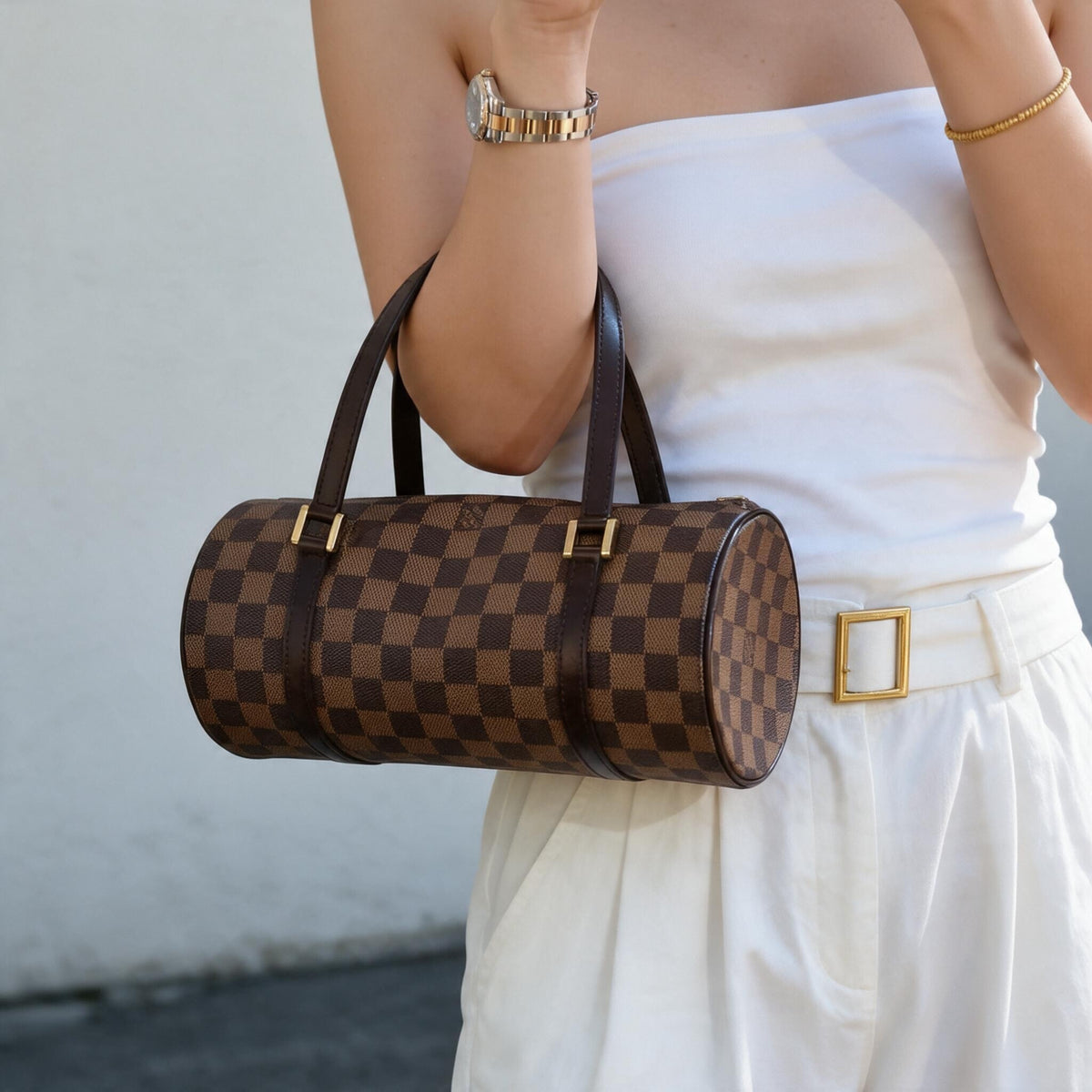 Include Entrupy Certificate of Authenticity｜Good ( Rank AB)｜ Louis Vuitton Damier Papillon 26 Handbag ｜26101411