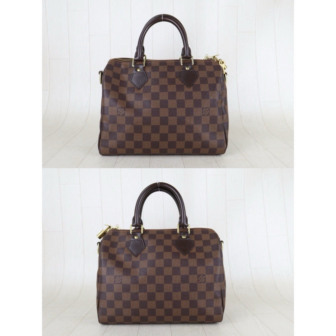 Include Entrupy Certificate of Authenticity｜Good ( Rank AB)｜ Louis Vuitton Damier Speedy 25 Hand Bag With Shoulder Strap ｜S26061503
