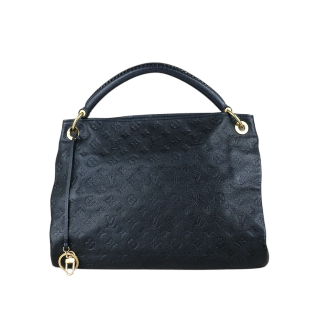 Include Entrupy Certificate of Authenticity｜Good ( Rank AB)｜Louis Vuitton Monogram Empreinte Artsy MM ShoulderBag Black｜S26051104