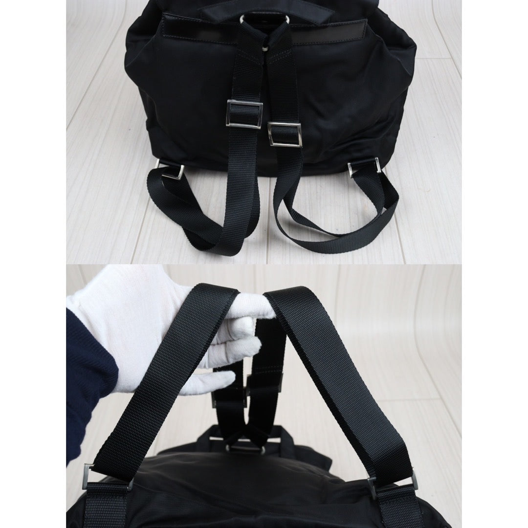 Rank A｜Prada Nylon Backpack Medium Black｜23111619