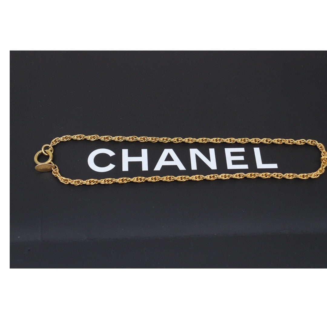 Rank AB ｜CHANEL COCO  18k Gold Plated Necklace  ｜24040418