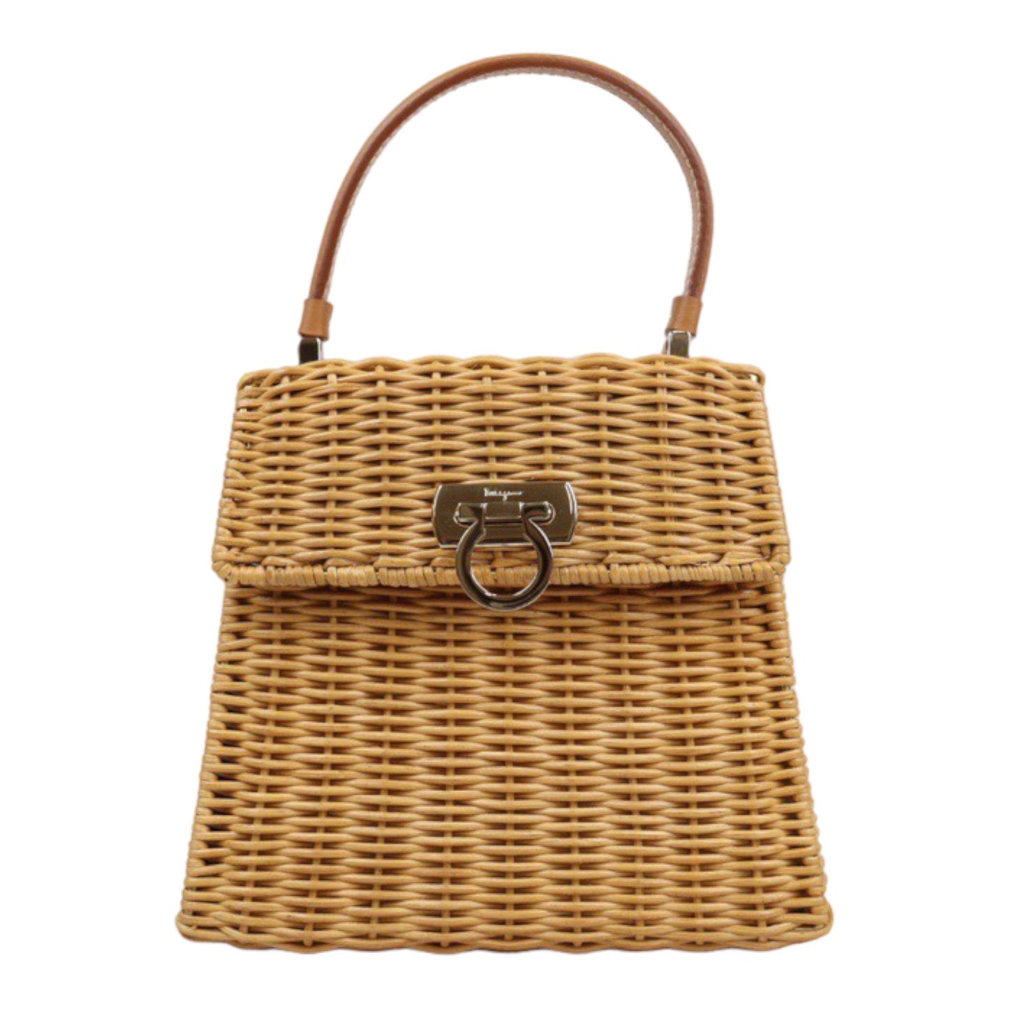 Rank A ｜Ferragamo Gancini Bamboo Handbag ｜24030735