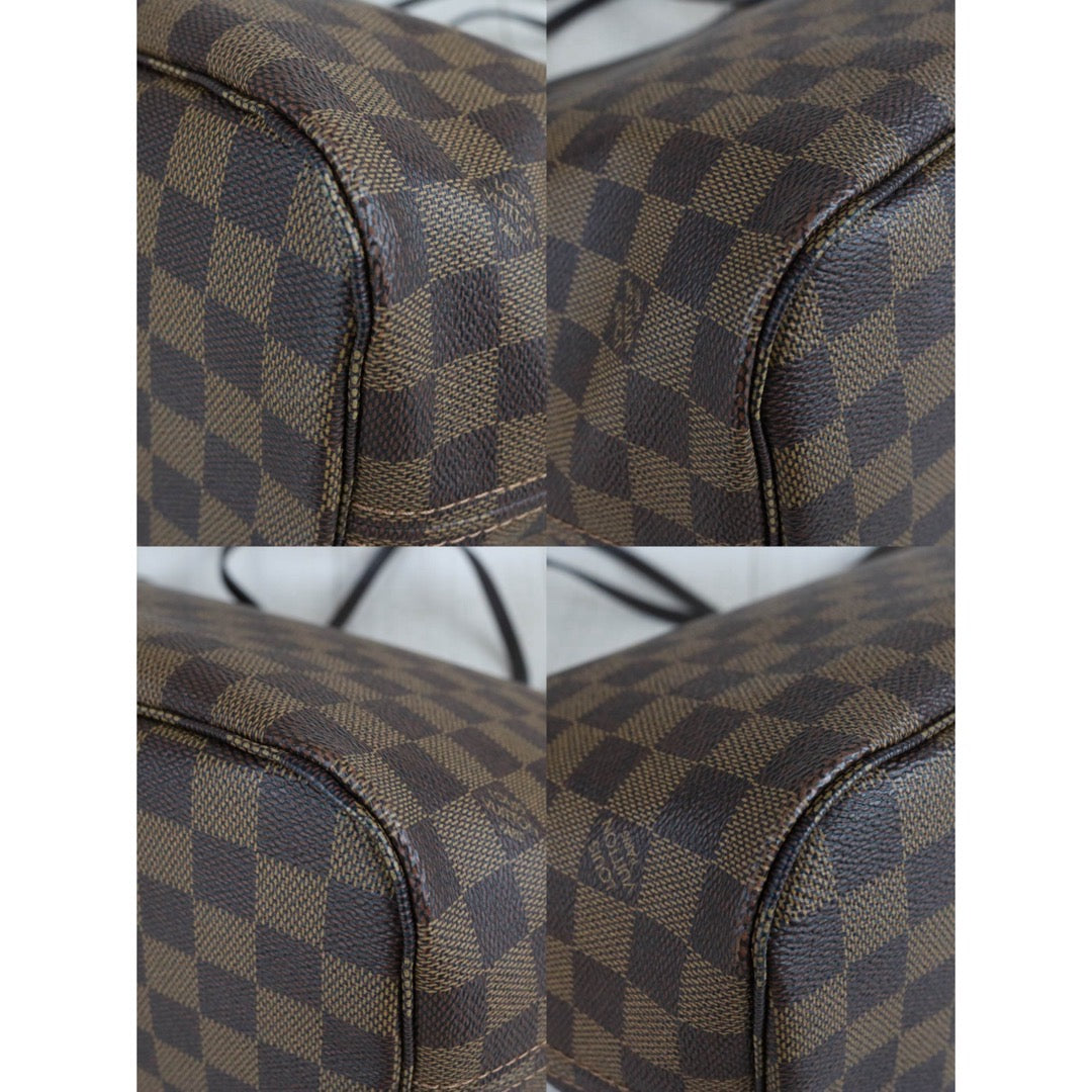 Include Entrupy Certificate of Authenticity｜Very Good ( Rank A)｜ Louis Vuitton Damier Ebene Neverful MM ShoulderBag With Pouch  IC Chips Model｜S26070901
