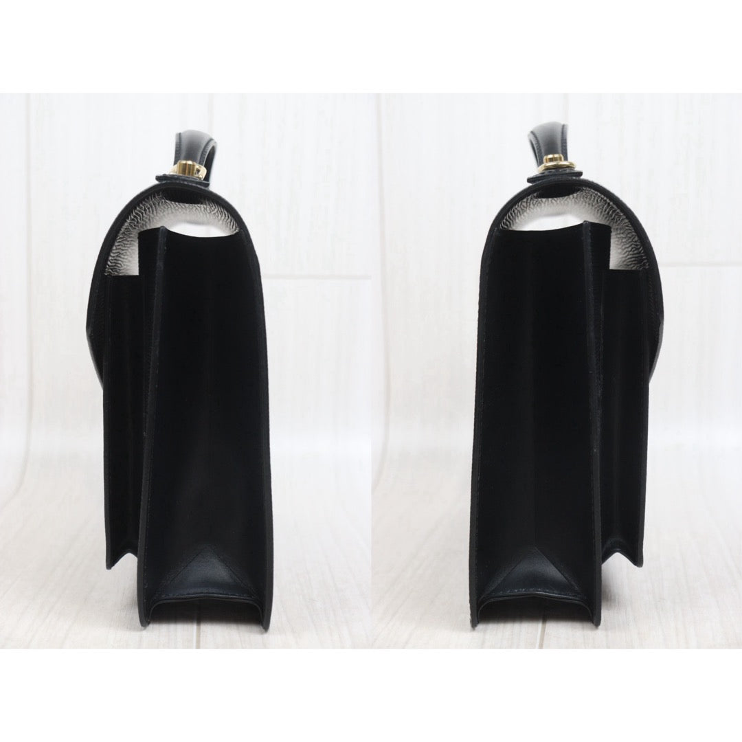 Include Entrupy Certificate of Authenticity｜Very Good ( Rank A)｜ Louis Vuitton Epi Capucines Monceau Handbag Shoulder Bag Black｜26071501