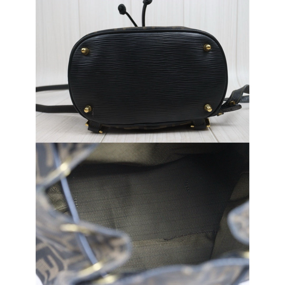 Include Entrupy Certificate of Authenticity｜Good ( Rank AB)｜ FENDI Mamma Mixed-leather Mini  Backpack｜S26080613