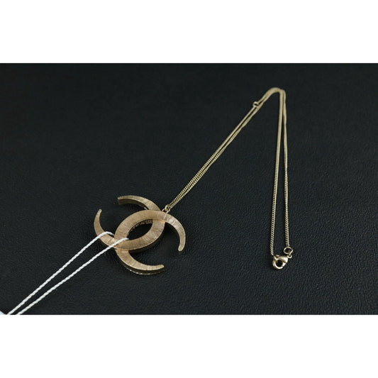 Include Authentic Detective Certificate of Authenticity｜Very Good ( Rank A) ｜CHANEL B15C COCO Mark Rhinestone Golden Necklace  Made In 2015Year｜S26050709