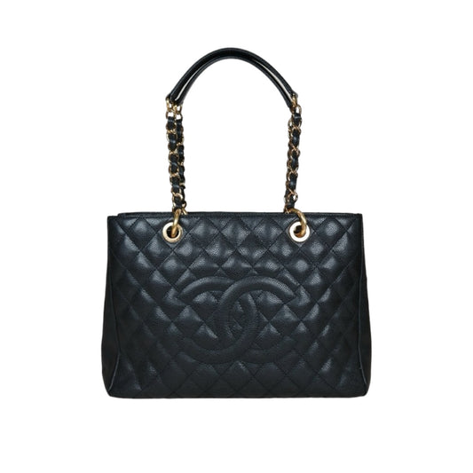 Very Good ( Rank A) ｜ CHANEL Matrasse GST Chain Tote Bag Caviar Skin Black  Made In 2010-2011 Year｜S24080801