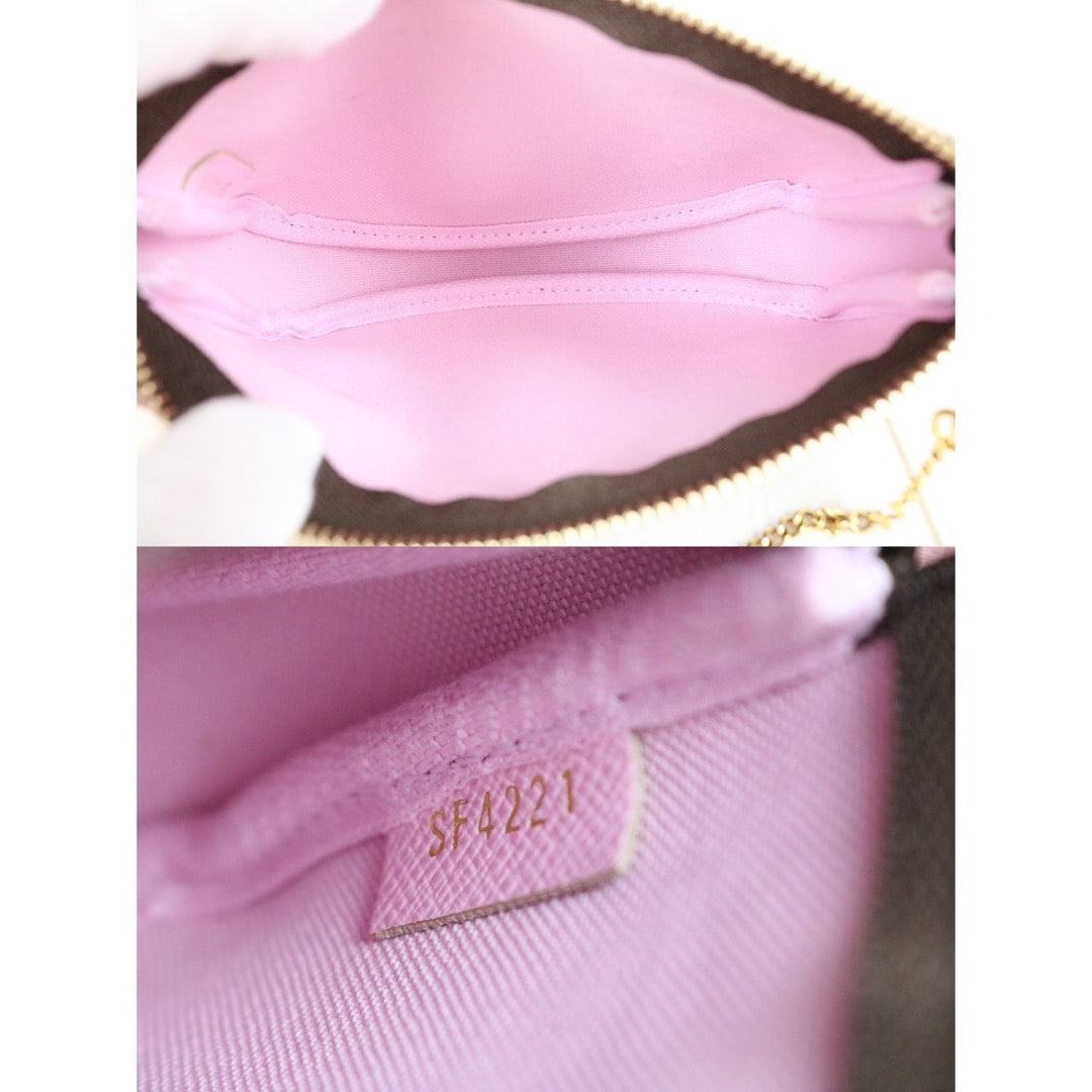 Include Entrupy Certificate of Authenticity｜Very Good ( Rank A) ｜ Louis Vuitton Monogram 2021 Christmas Animation Mini Pochette Accessoire Limited Edition｜X26090414