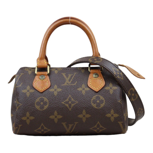 Rank AB ｜ LV Monogram Mini Speedy Handbag With Shoulder Strap｜24040807