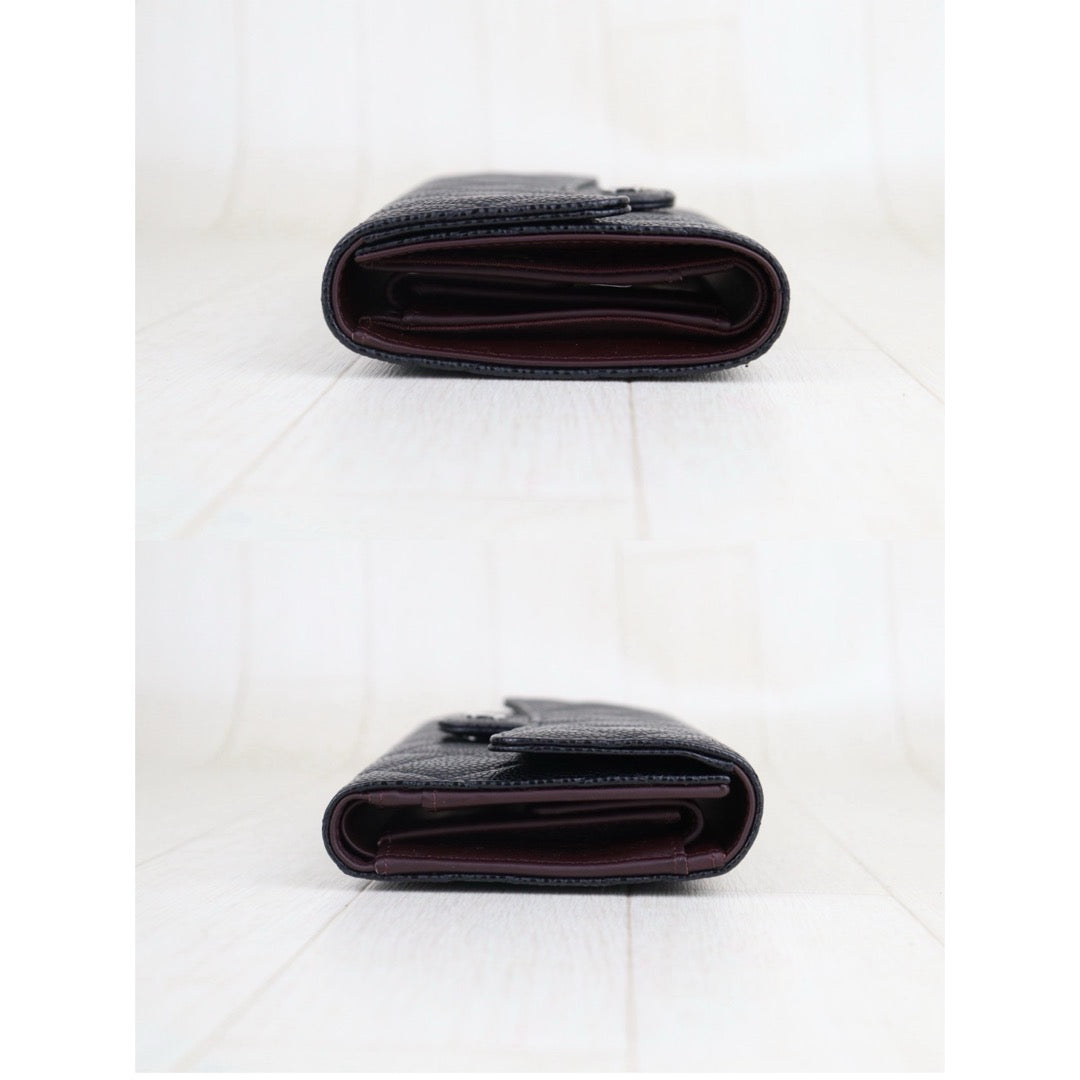 Excellent（Rank SA）｜Full Set Chanel Caviar Skin Black  Wallet Made In 2014Year ｜S25101202