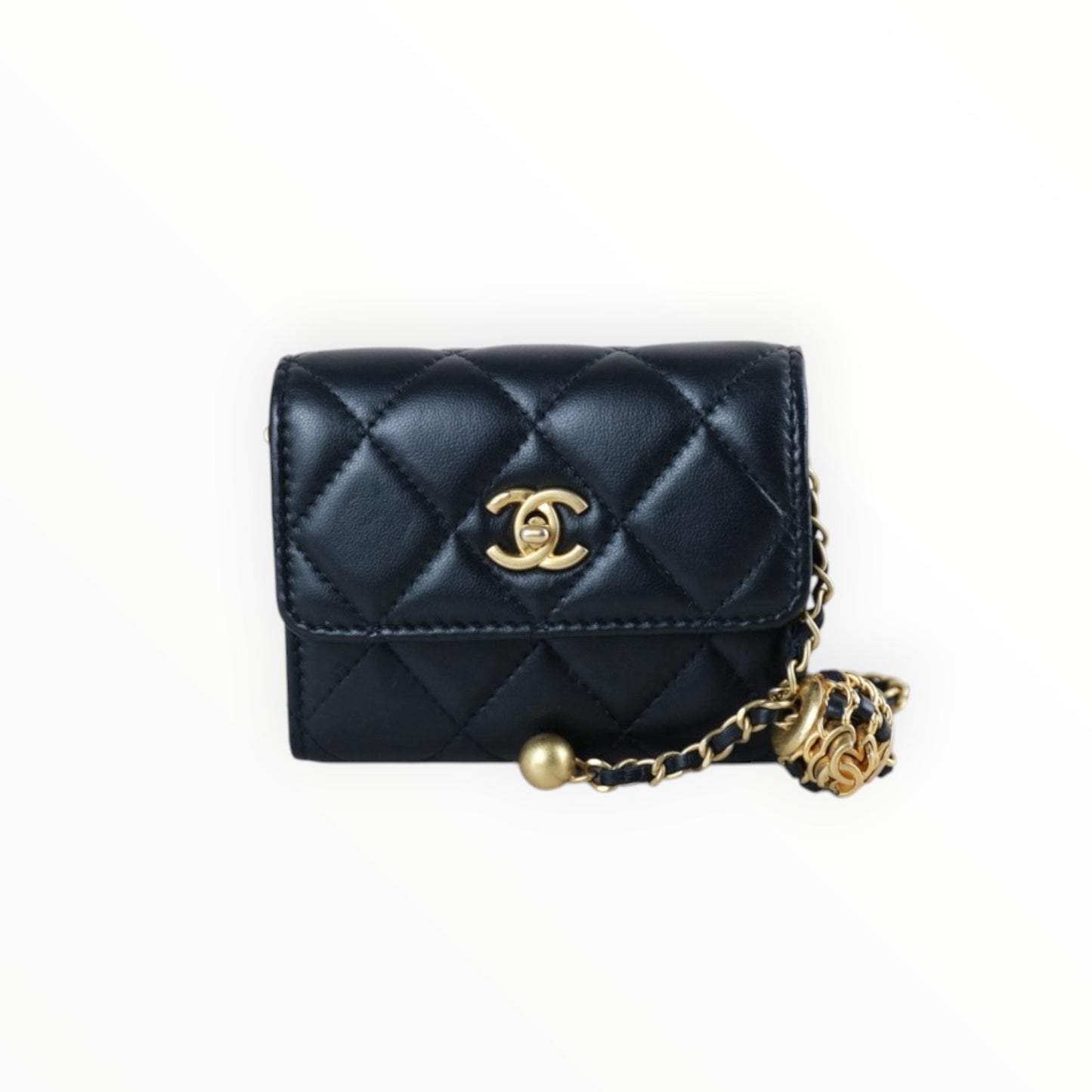 Include Entrupy Certificate of Authenticity｜Very Good（Rank A）｜CHANEL Lambskin Leather Matrasse Chain Mini Bag ｜S26070601