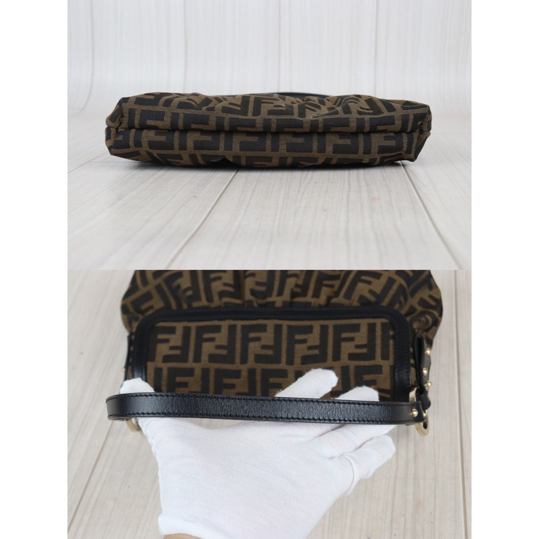 Rank A｜ FENDI Zucca Mamma Shoulder Bag ｜23092221