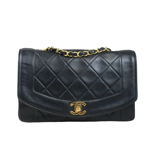 Good ( Rank AB)｜ CHANEL Matrasse Diana 22 Lamb Skin  Chain Bag Made in 1994-1996 Year｜P24073005