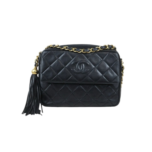 Good ( Rank AB)｜ CHANEL Matrasse Chain Camera Bag  23 Shoulder Bag Black  Made in 1994-1996Year ｜P24083005