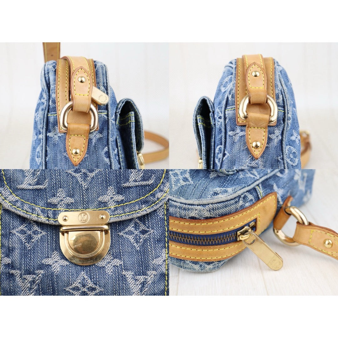 Good ( Rank AB) ｜LV Monogram Denim Blue Camera Bag Shoulder Bag｜H25022407
