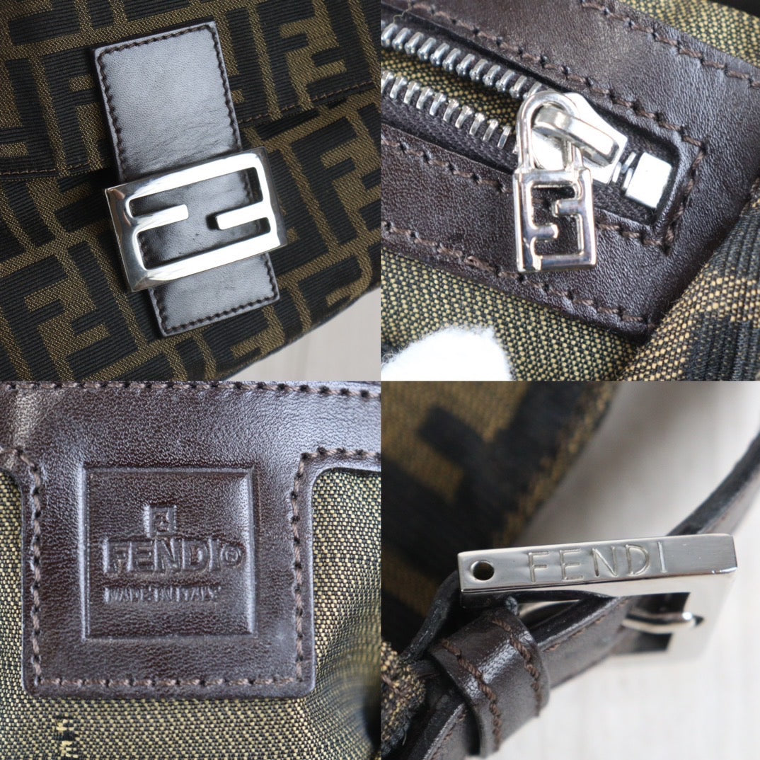 Rank A｜ FENDI Zucca Mamma Baguette Shoulder Bag ｜23092805