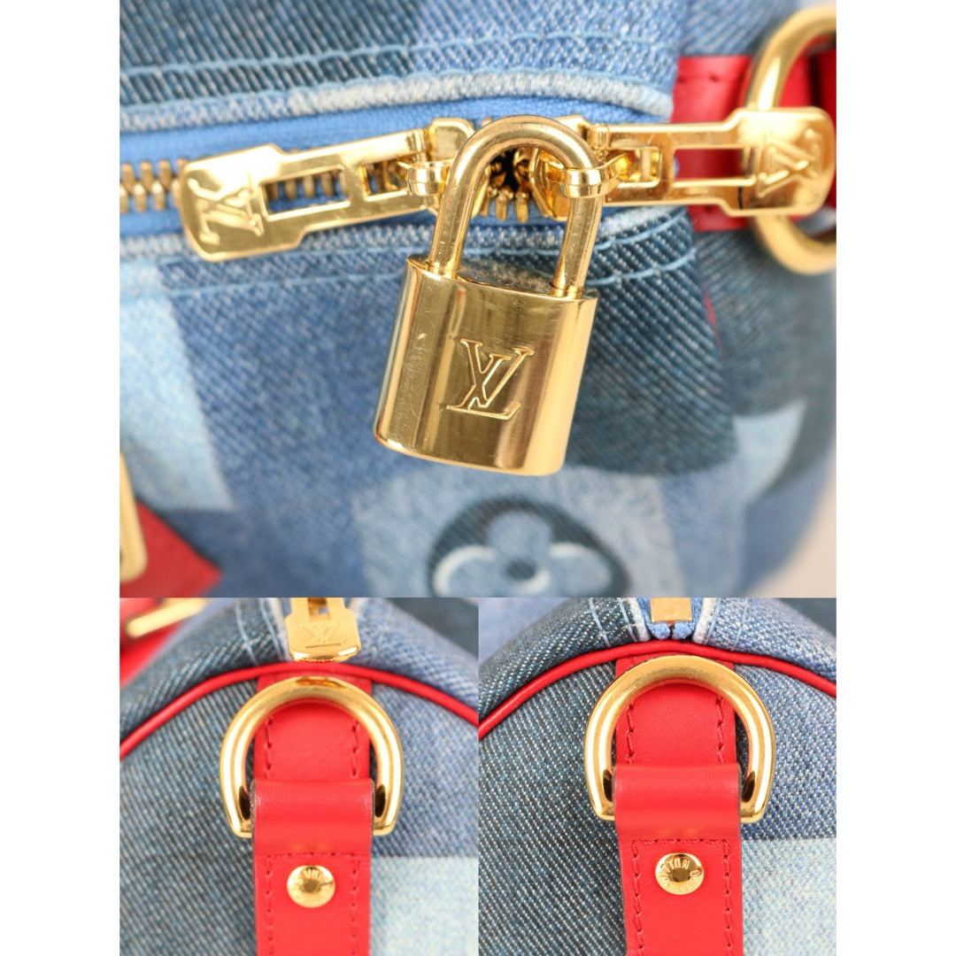 Very Good ( Rank A) ｜ LV Denim Monogram Speedy 30 Hand Bag With Shoulder Strap Limited edition｜B25030106