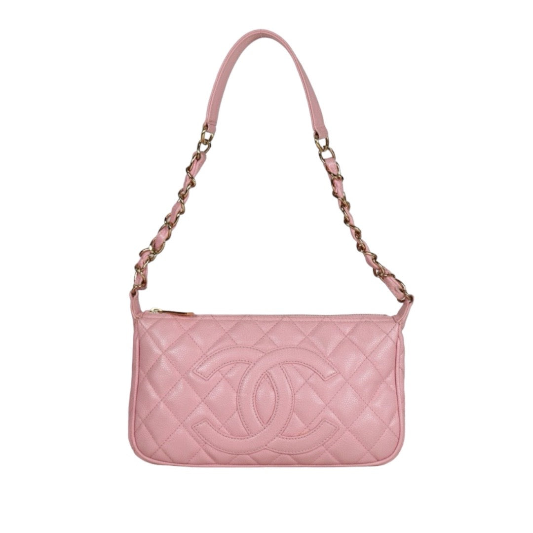 Good ( Rank AB)｜ CHANEL Caviar Leather Shoulder Bag Pink Made In 2004-2005Year  ｜S24073104