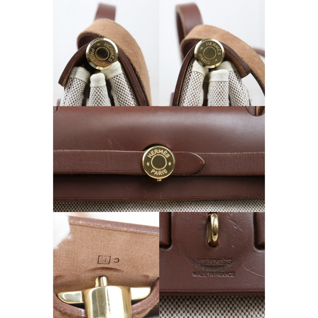 Good ( Rank AB)｜ HERMES Herbag PM □F Shoulder Bag  Made In 2002 Year｜W24120608