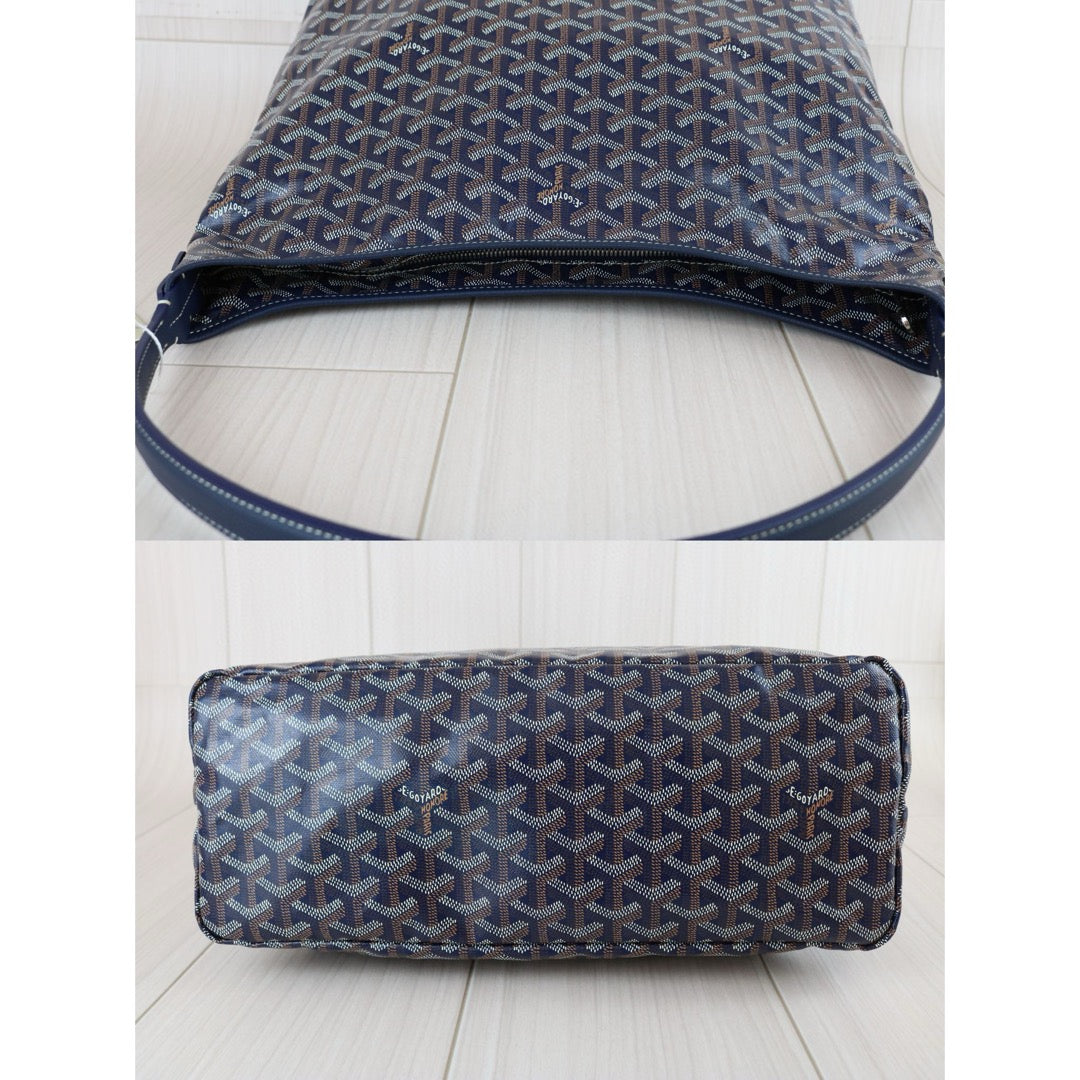 Excellent（Rank SA）｜ Goyard Boheme Hobo Shoulder Bag Navy Blue｜B25011001