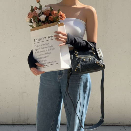 Include Entrupy Certificate of Authenticity｜Very Good ( Rank A)｜Balenciaga Calf Leather Le City Mini Handbag Shoulder Bag Black｜S26022613