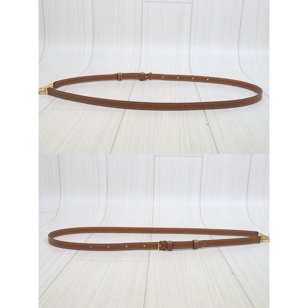 Include Entrupy Certificate of Authenticity｜Very Good ( Rank A)｜ CELINE Macadam Triomphe Poston PM Handbag Bag With Shoulder Strap ｜26060101
