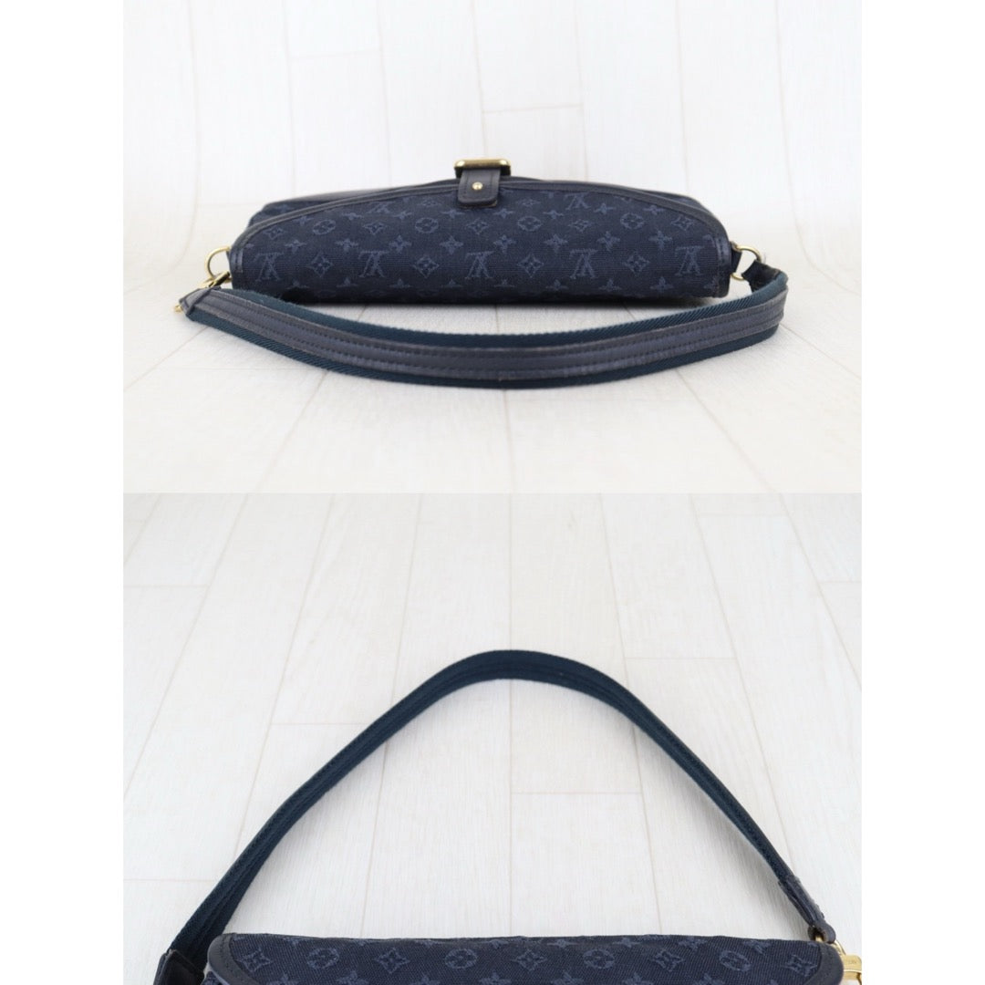 Good ( Rank AB) ｜LV Monogram Denim Shoulder Bag Dark Blue｜S25090108