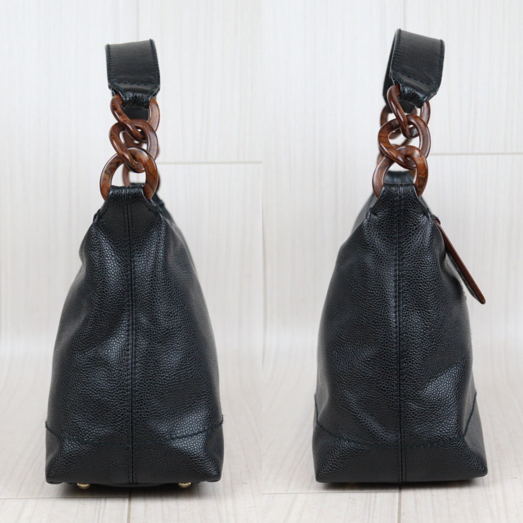 Rank A｜ CHANEL Caviar Skin Leather Calf Leather Shoulder Bag Made In 2002～2003Year｜24011213