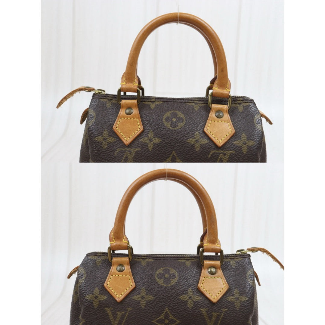 Include Entrupy Certificate of Authenticity｜Good ( Rank AB) ｜ Louis Vuitton Monogram Mini Speedy  Hand Bag With Shoulder Strap｜26090704