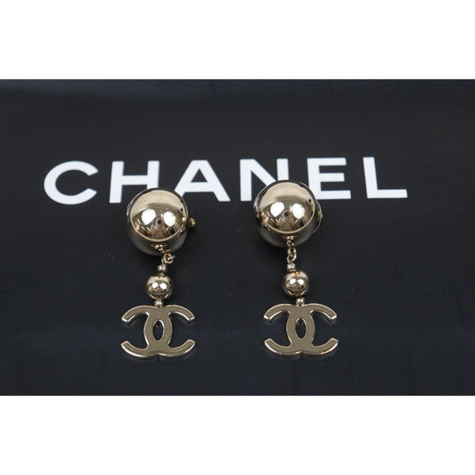 Very Good ( Rank A) ｜CHANEL Coco Mark Round Earrings ｜V25080718