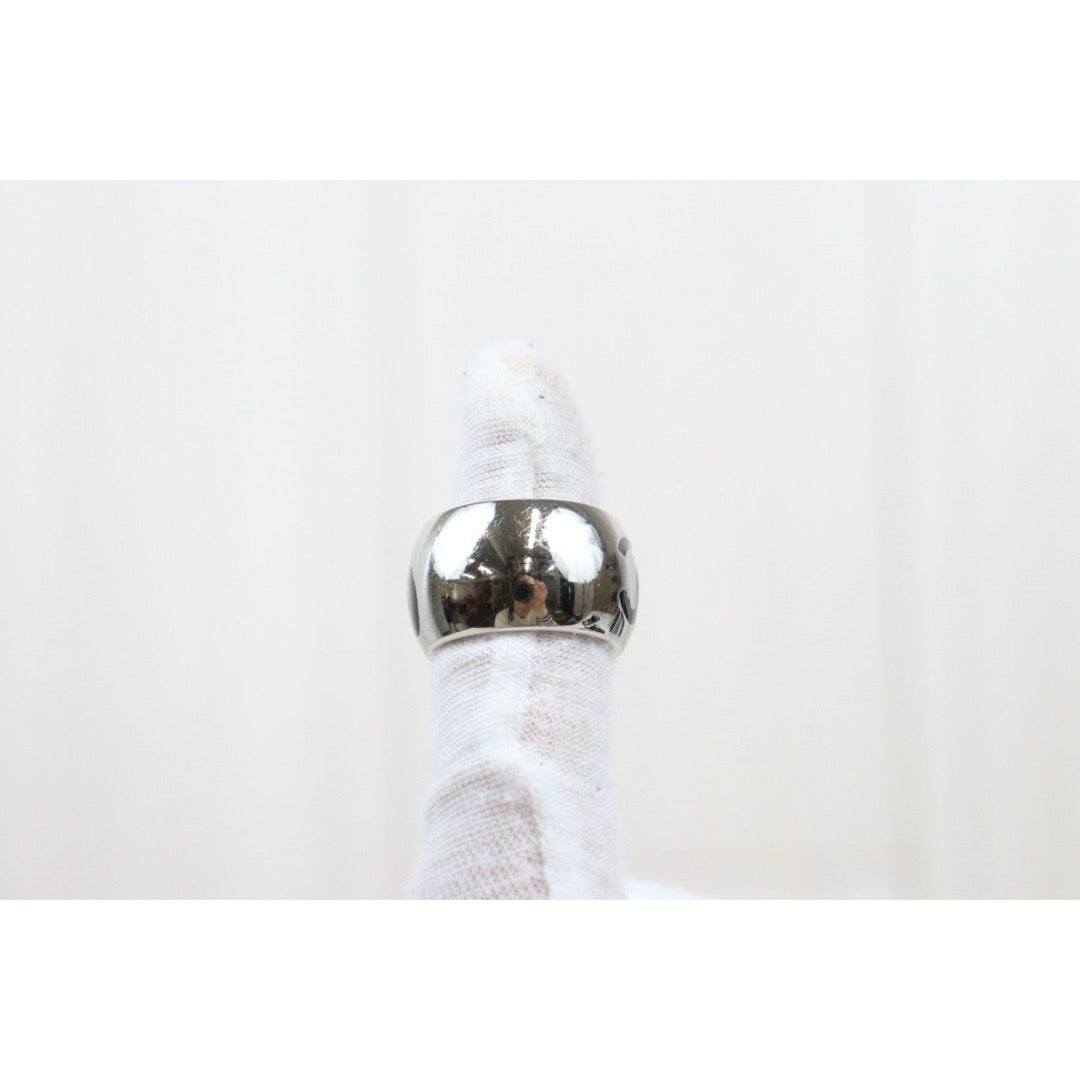 Good ( Rank AB)｜ Chanel Heart Coco Mark Silver 925 Ring #15 ｜V25052106