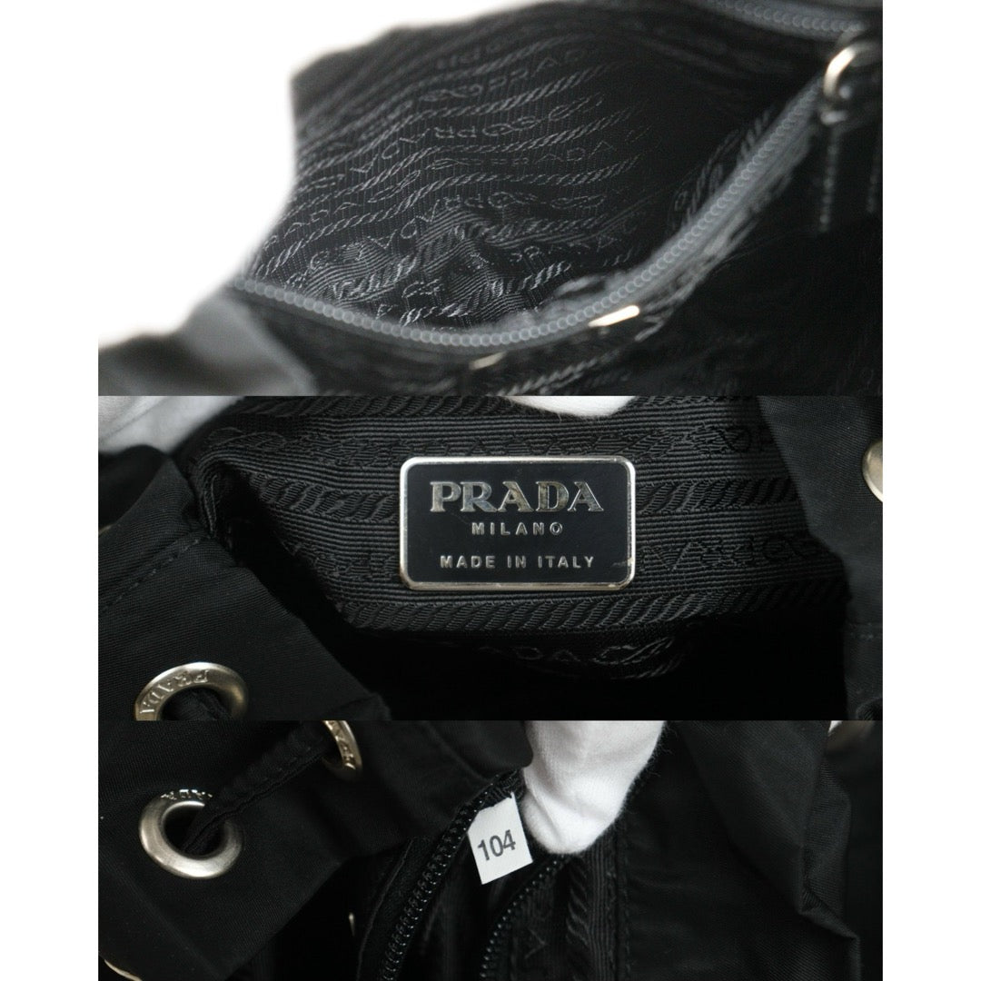Include Entrupy Certificate of Authenticity｜Very Good ( Rank A)｜ PRADA Re-Nylon Black Backpack Small ｜26081809