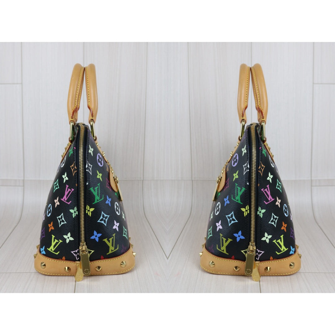 Include Entrupy Certificate of Authenticity｜Very Good ( Rank A)｜Louis Vuitton Monogram Takashi Murakam Multicolor Alma HandBag｜S26073118