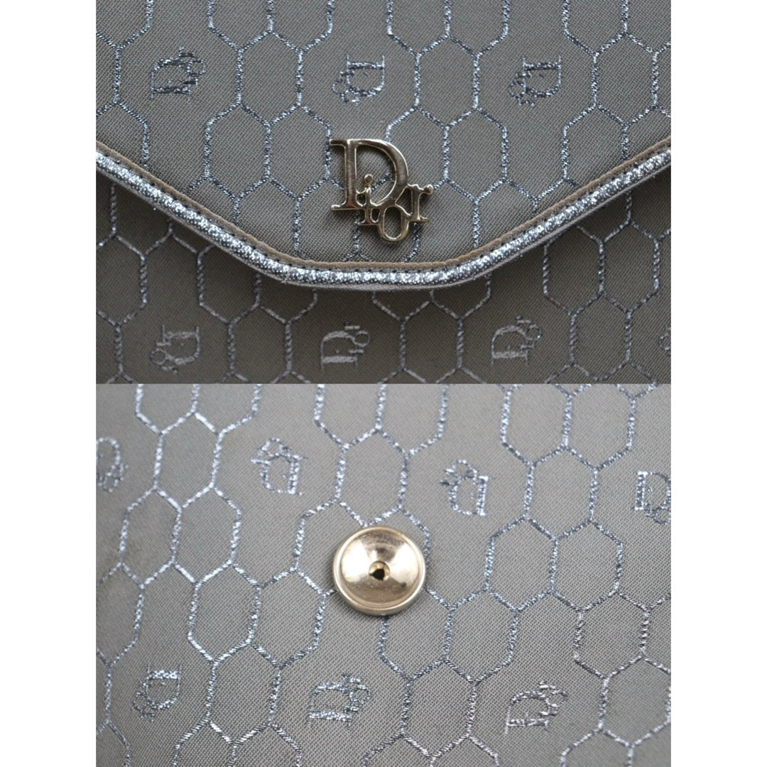 Include Entrupy Certificate of Authenticity｜Very Good ( Rank A) ｜  Dior Honeycomb Thread Chain  Bag  Grey｜26031911
