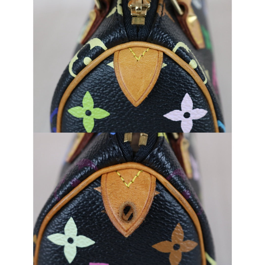Include Entrupy Certificate of Authenticity｜Good ( Rank AB)｜  Louis Vuitton Monogram  Multicolor Nano Speedy Hand Bag ｜W26032601
