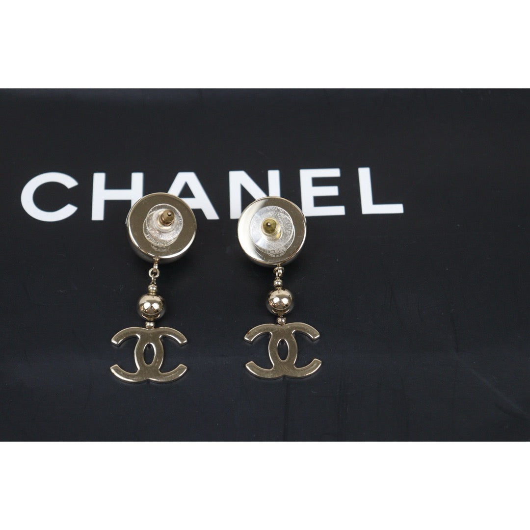 Very Good ( Rank A) ｜CHANEL Coco Mark Round Earrings ｜V25080718