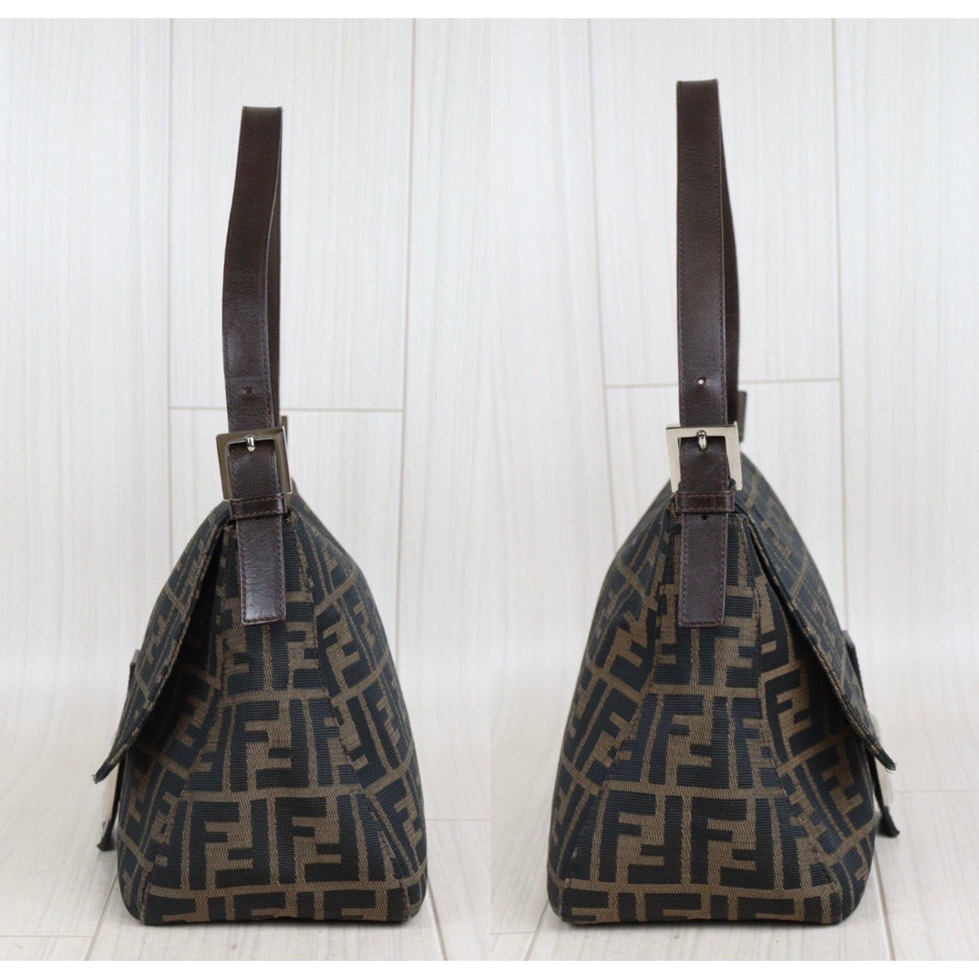 Rank AB｜ FENDI Zucca Mamma Baguette Shoulder Bag ｜23101409