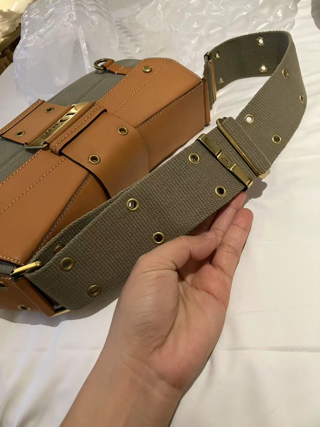 Dior Punk Canvas Shoulder Bag