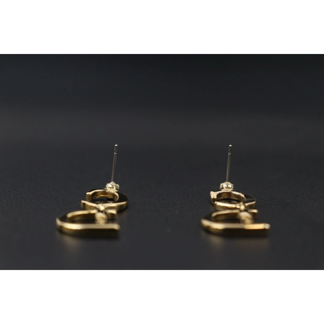 Very Good ( Rank A)｜ Dior CD Earring Gold Plated｜24101001