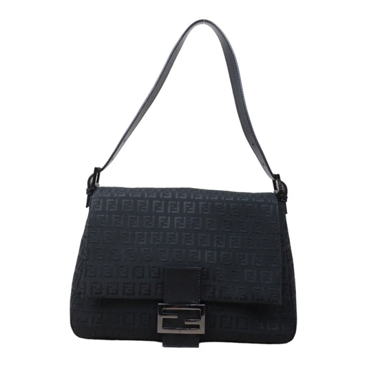 Rank A｜ FENDI Mamma Baguette Shoulder Bag Black ｜V24052304