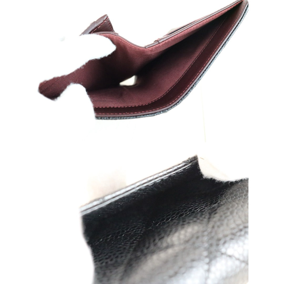 Very Good ( Rank A) ｜CHANEL Caviar Skin Black Long Wallet Made In 2014Year｜X25062320